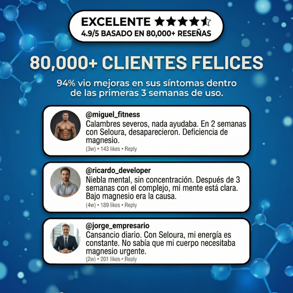 Cápsulas de complejo de magnesio Seloura 7 en 1