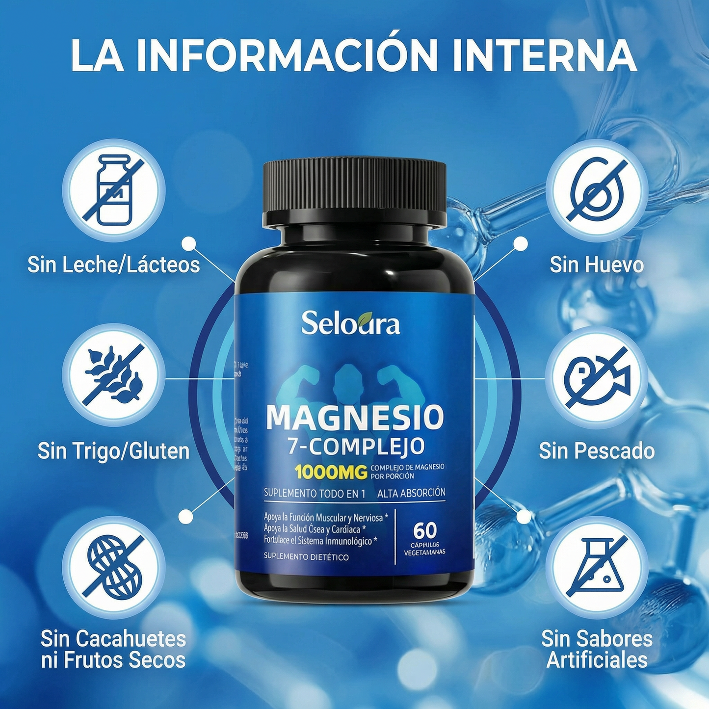 Complejo de magnesio Seloura 7 en 1