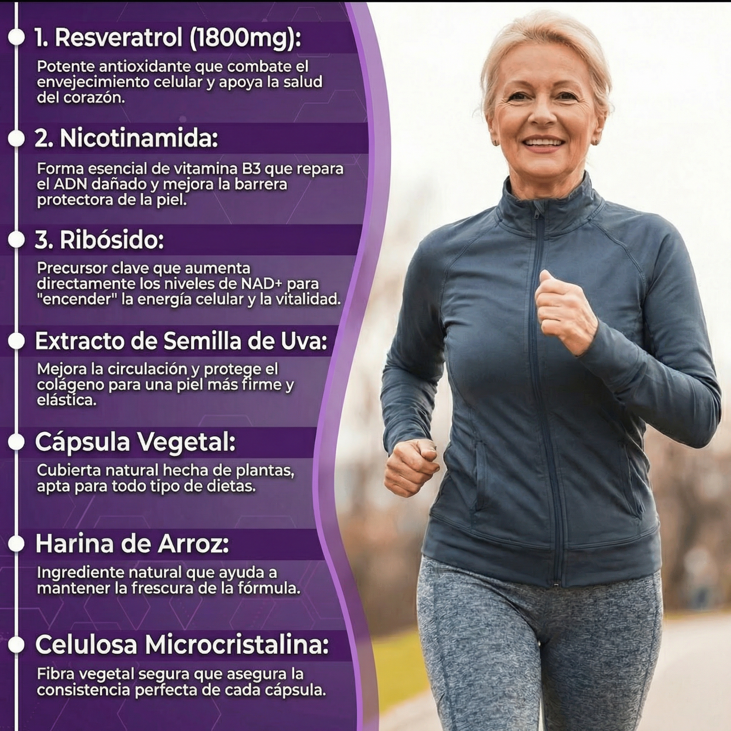 Cápsulas de Resveratrol Complex Radiante Seloura
