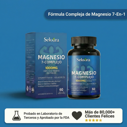 Cápsulas de complejo de magnesio Seloura 7 en 1