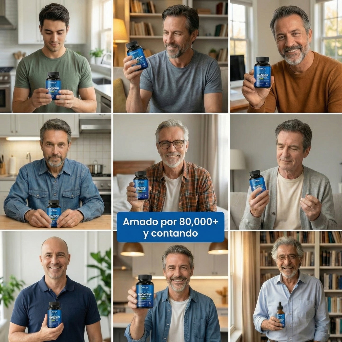 Cápsulas de complejo de magnesio Seloura 7 en 1